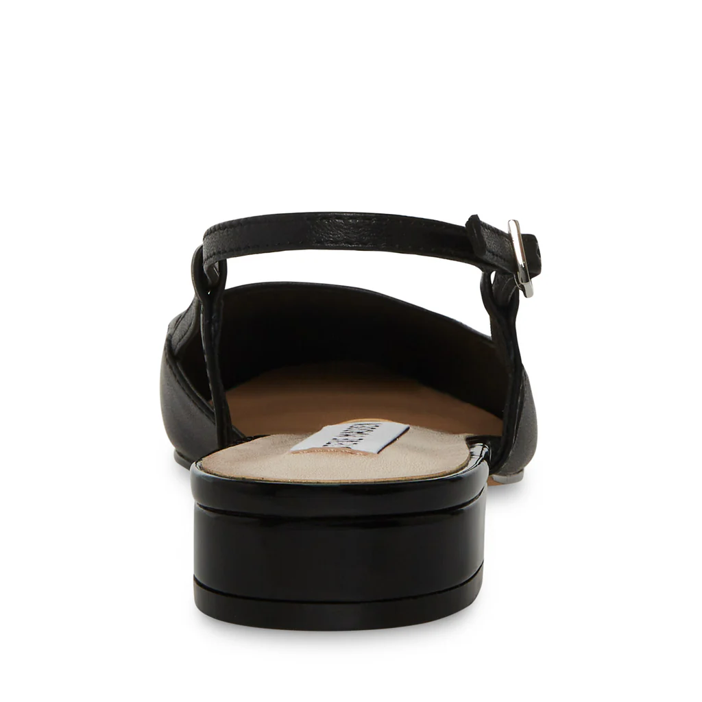 Belinda Flat Shoe BLACK LEATHER - Image 5