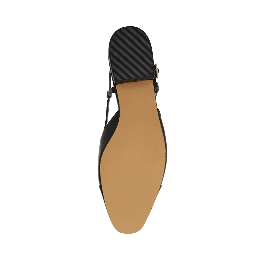 Belinda Flat Shoe BLACK LEATHER - Image 7